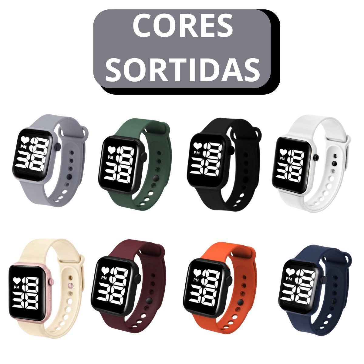 Kit 5 Relógios SKMEI Digital — Cores Sortidas